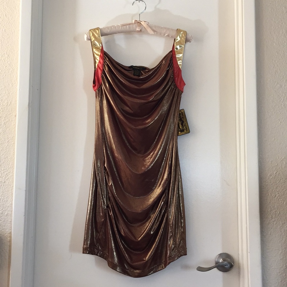 Golden Brown sleeveless dress